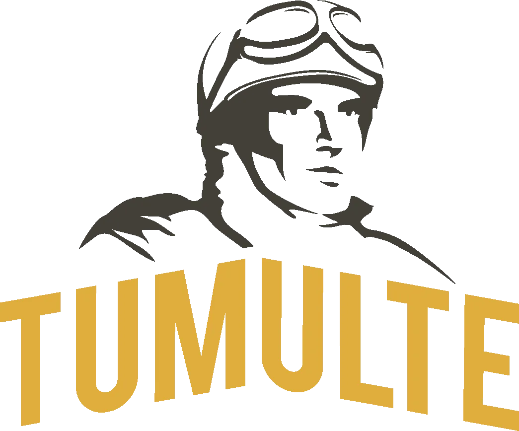 Voici le logo de la marque TUMULTE qui représente son identité graphique.