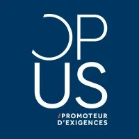 Voici le logo de la marque OPUS GROUPE qui représente son identité graphique.