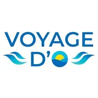 Voici le logo de la marque VOYAGE D'O qui représente son identité graphique.