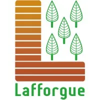 Voici le logo de la marque LAFFORGUE MENUISERIES qui représente son identité graphique.