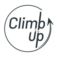 Voici le logo de la marque CLIMB UP CAEN qui représente son identité graphique.
