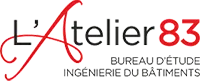 Voici le logo de la marque ATELIER83 qui représente son identité graphique.