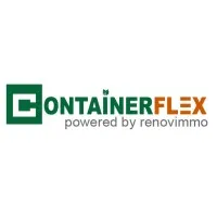 Voici le logo de la marque CONTAINERFLEX qui représente son identité graphique.