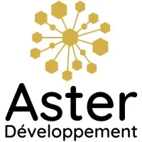 Voici le logo de la marque ASTER DEVELOPPEMENT qui représente son identité graphique.
