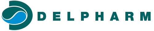 Voici le logo de la marque DELPHARM SAINT REMY qui représente son identité graphique.