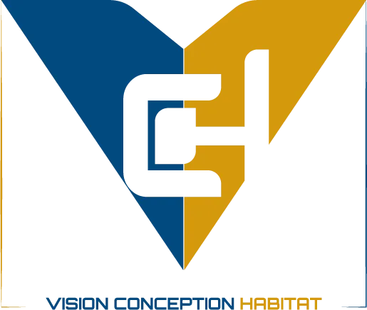 Voici le logo de la marque VISION CONCEPTION HABITAT qui représente son identité graphique.