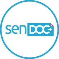 Voici le logo de la marque SENDOC qui représente son identité graphique.