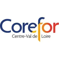 Voici le logo de la marque COREFOR CENTRE VAL DE LOIRE qui représente son identité graphique.