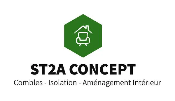 Voici le logo de la marque ST2A CONCEPT qui représente son identité graphique.