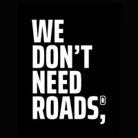 WE DON'T NEED ROADS logo