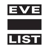 Voici le logo de la marque EVE LIST qui représente son identité graphique.