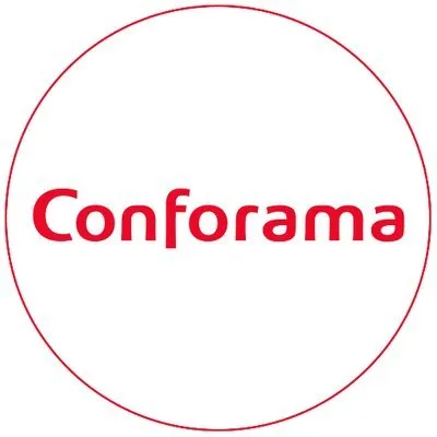 Voici le logo de la marque MOBILUX CONFO (Conforama) qui représente son identité graphique.