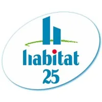 Voici le logo de la marque CRE'HABITAT 25 qui représente son identité graphique.