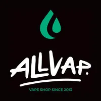 Voici le logo de la marque ALLVAP qui représente son identité graphique.