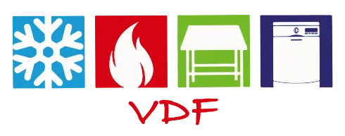 Voici le logo de la marque VDF qui représente son identité graphique.