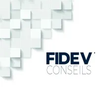 Voici le logo de la marque FIDEV' CONSEILS qui représente son identité graphique.