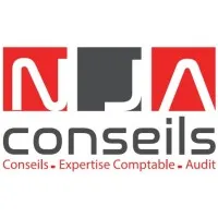 Voici le logo de la marque NJA CONSEILS qui représente son identité graphique.
