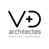 Voici le logo de la marque V + D ARCHITECTES qui représente son identité graphique.
