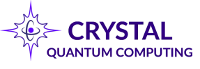 Voici le logo de la marque CRYSTAL QUANTUM COMPUTING qui représente son identité graphique.