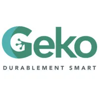 Voici le logo de la marque GEKO SMART qui représente son identité graphique.