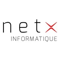 Voici le logo de la marque NETX INFORMATIQUE qui représente son identité graphique.