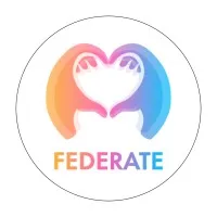 Voici le logo de la marque FEDERATE qui représente son identité graphique.