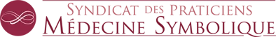 Voici le logo de la marque SYNDICAT DES PRATICIENS EN MEDECINE SYMBOLIQUE qui représente son identité graphique.