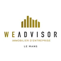 Voici le logo de la marque WEADVISOR qui représente son identité graphique.
