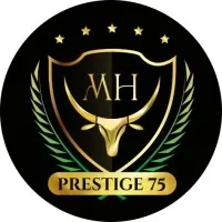 Voici le logo de la marque MH PRESTIGE 75 qui représente son identité graphique.