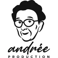 Voici le logo de la marque ANDREE PRODUCTION qui représente son identité graphique.