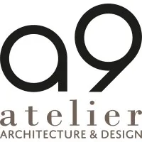 Voici le logo de la marque ATELIER A9 ARCHITECTURE ET DESIGN qui représente son identité graphique.