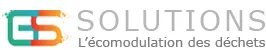 Voici le logo de la marque GS SOLUTIONS qui représente son identité graphique.