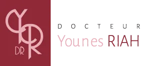 Voici le logo de la marque DOCTEUR YOUNES RIAH qui représente son identité graphique.