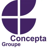 Voici le logo de la marque GROUPE CONCEPTA qui représente son identité graphique.