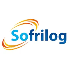 Voici le logo de la marque SOFRILOG TRANSPORT MACON qui représente son identité graphique.