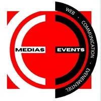 Voici le logo de la marque E-MEDIAS EVENTS qui représente son identité graphique.
