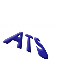 Voici le logo de la marque AUDIO TECHNOLOGY SYSTEMS (A.T.S) qui représente son identité graphique.
