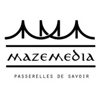 Voici le logo de la marque MAZE MEDIA qui représente son identité graphique.