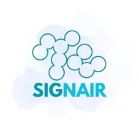 Voici le logo de la marque SIGNAIR qui représente son identité graphique.