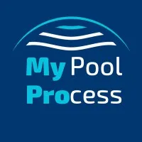 Voici le logo de la marque MY POOL PROCESS qui représente son identité graphique.