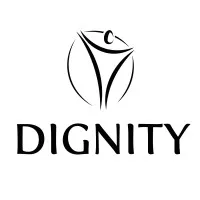 Voici le logo de la marque DIGNITY qui représente son identité graphique.