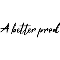 Voici le logo de la marque A BETTER PROD qui représente son identité graphique.