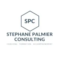 Voici le logo de la marque STEPHANE PALMIER CONSULTING (S.P.C.) qui représente son identité graphique.