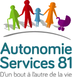 Voici le logo de la marque AUTONOMIE SERVICES 81 (AS81) qui représente son identité graphique.