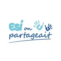 Voici le logo de la marque ESI ON PARTAGEAIT qui représente son identité graphique.
