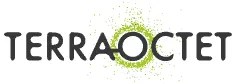 Voici le logo de la marque TERRA OCTET qui représente son identité graphique.