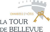 CHAMBRES D'HOTES LA TOUR DE BELLEVUE. logo