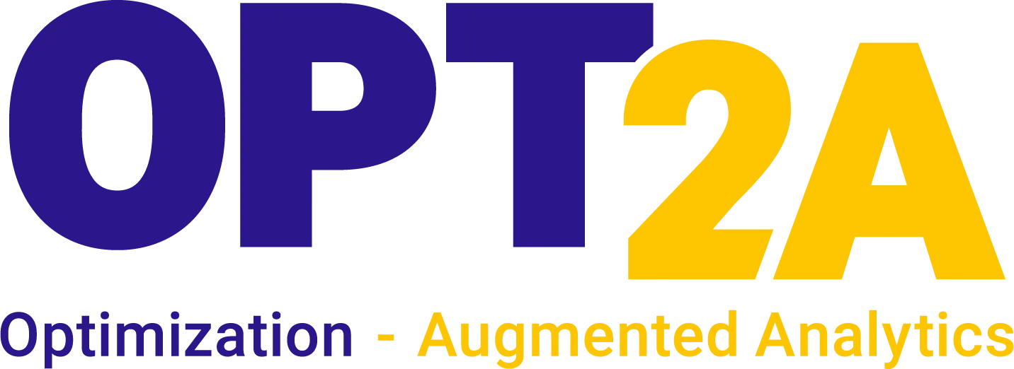 Voici le logo de la marque OPT2A qui représente son identité graphique.