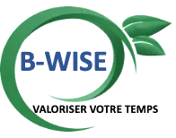 Voici le logo de la marque B-WISE qui représente son identité graphique.