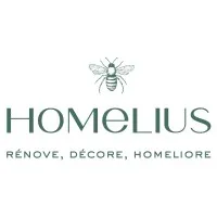 Voici le logo de la marque HOMELIUS qui représente son identité graphique.